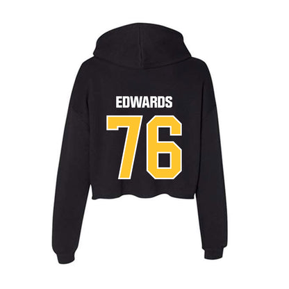 Southern Miss - NCAA Football : Larry Edwards - Women's Crop Fleece Hooded Sweatshirt-1