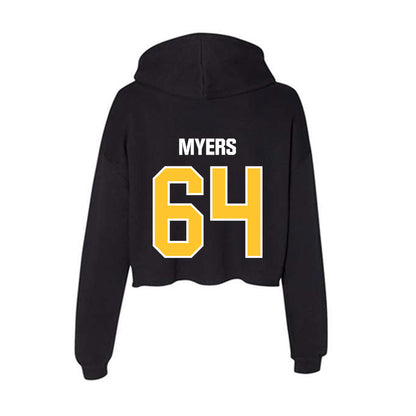 Southern Miss - NCAA Football : Camden Myers - Women's Crop Fleece Hoodie-1