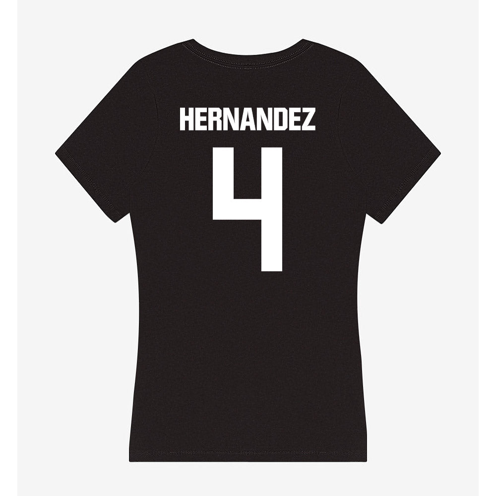 SSU - NCAA Women's Volleyball : emily hernandez - Women's V-Neck T-Shirt-1