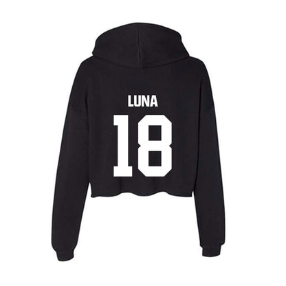 SSU - NCAA Baseball : Herman Luna - Women's Crop Fleece Hoodie-1