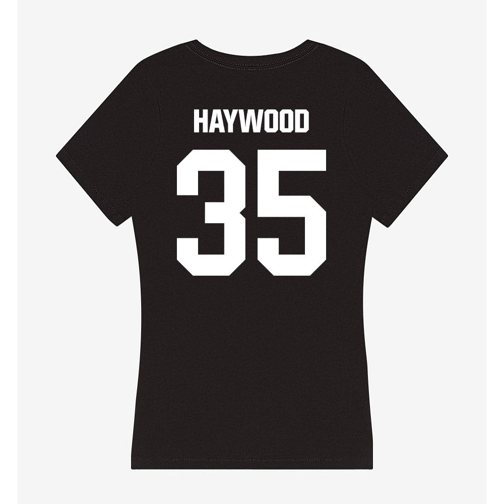SSU - NCAA Men's Basketball : Terence Haywood - Women's V-Neck T-Shirt-1