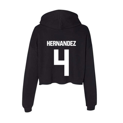 SSU - NCAA Women's Volleyball : emily hernandez - Women's Crop Fleece Hoodie-1