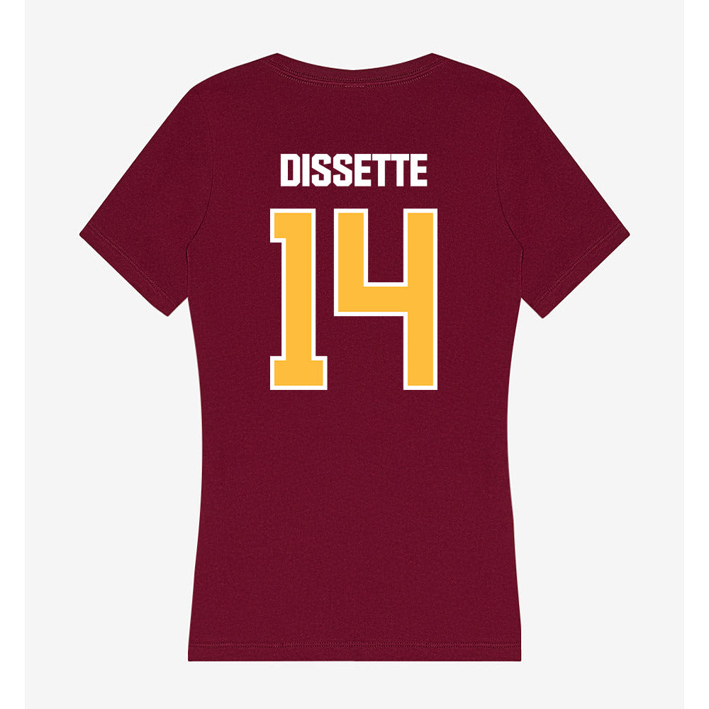 UMN Duluth - NCAA Men's Basketball : Darik Dissette - Women's V-Neck T-Shirt-1