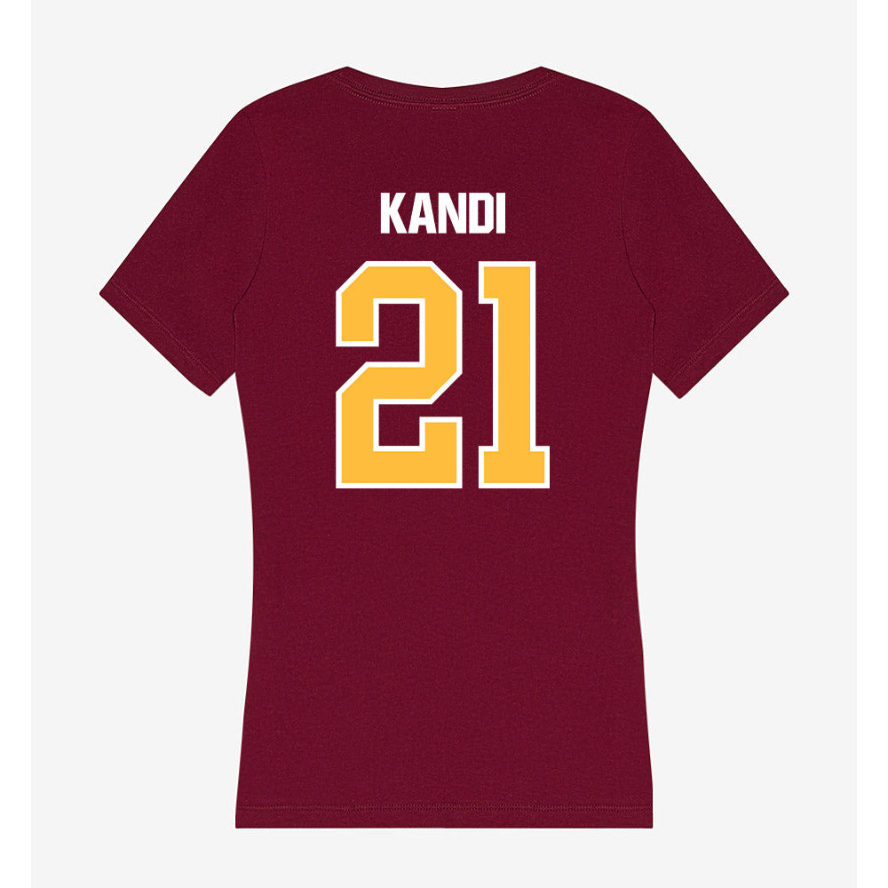UMN Duluth - NCAA Baseball : Nikhil Kandi - Women's V-Neck T-Shirt-1