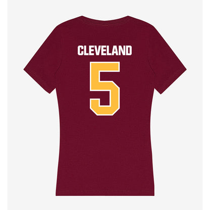 UMN Duluth - NCAA Men's Ice Hockey : Brady Cleveland - Women's V-Neck T-Shirt-1
