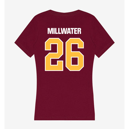 UMN Duluth - NCAA Women's Ice Hockey : Devyn Millwater - Women's V-Neck T-Shirt-1