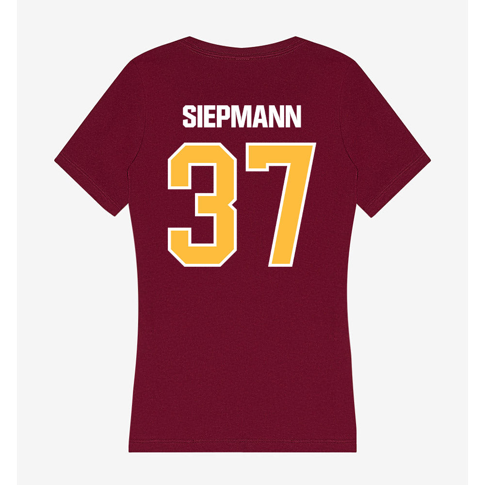 UMN Duluth - NCAA Men's Ice Hockey : Grayden Siepmann - Women's V-Neck T-Shirt-1