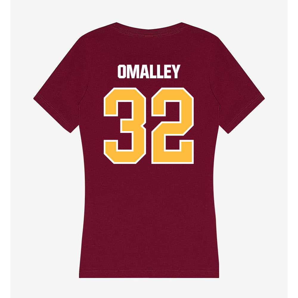 UMN Duluth - NCAA Football : Francis OMalley - Women's V-Neck T-Shirt-1