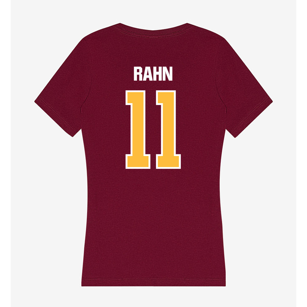UMN Duluth - NCAA Men's Basketball : Wes Rahn - Women's V-Neck T-Shirt-1