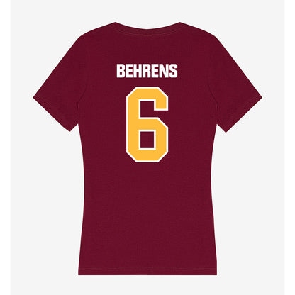 UMN Duluth - NCAA Women's Volleyball : Kendra Behrens - Women's V-Neck T-Shirt-1