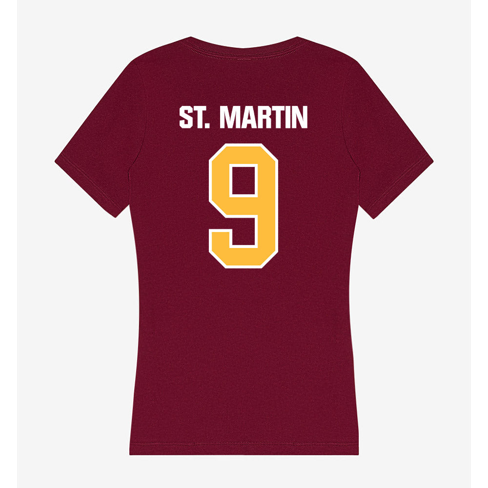 UMN Duluth - NCAA Women's Ice Hockey : Josie St. Martin - Women's V-Neck T-Shirt-1