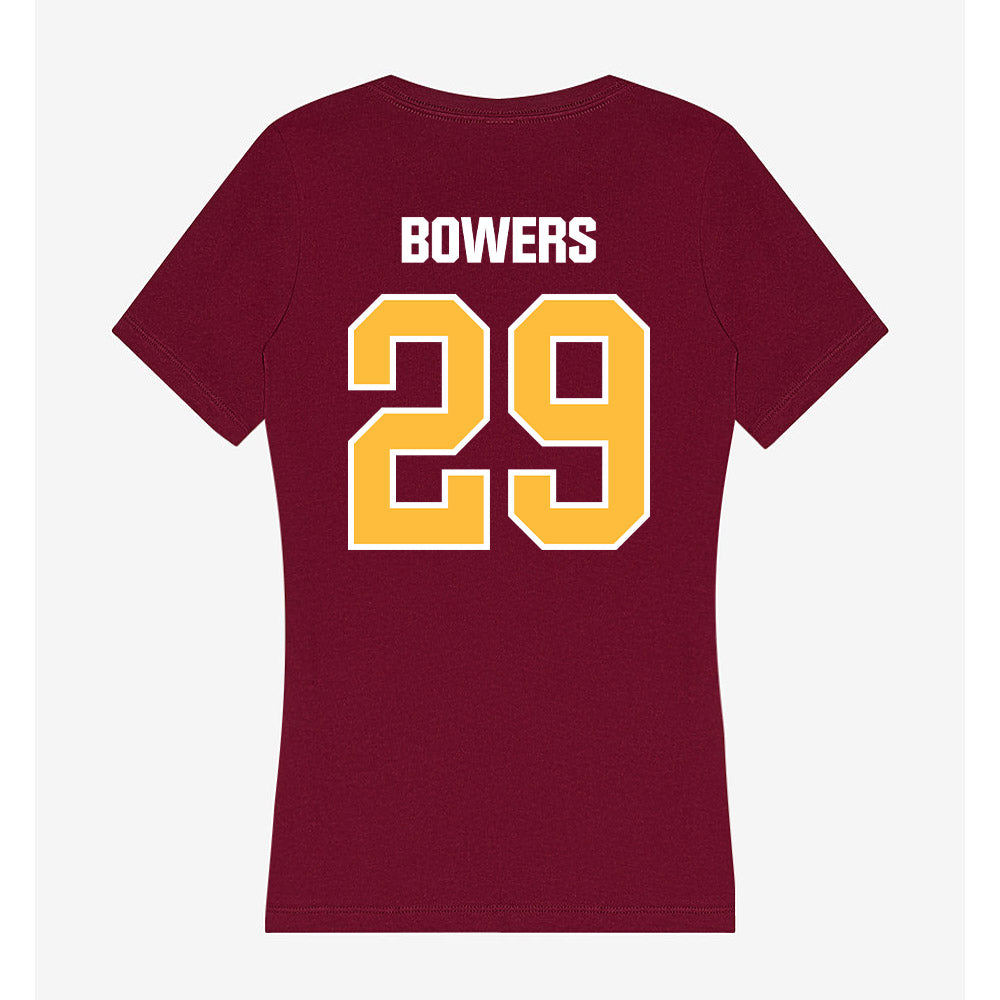 UMN Duluth - NCAA Football : Deanna Bowers - Women's V-Neck T-Shirt-1
