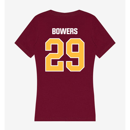 UMN Duluth - NCAA Football : Deanna Bowers - Women's V-Neck T-Shirt-1