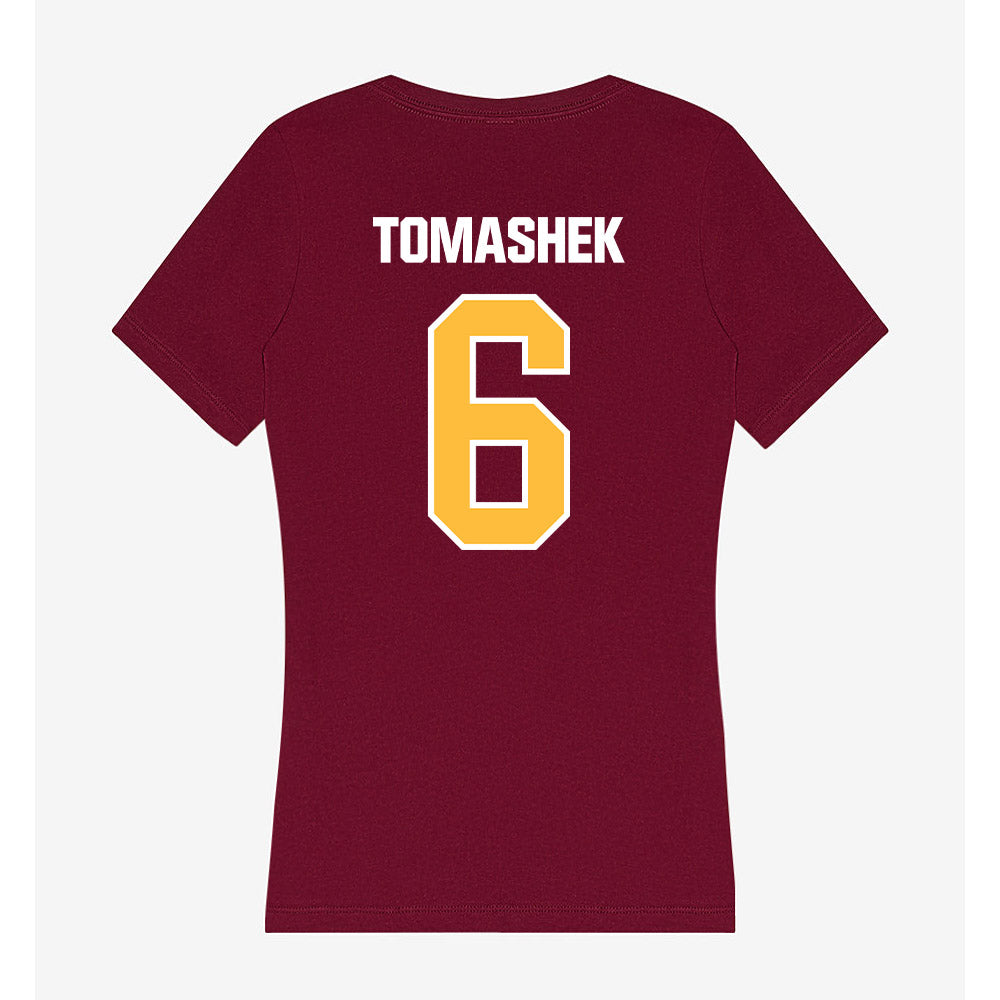 UMN Duluth - NCAA Softball : Marissa Tomashek - Women's V-Neck T-Shirt-1