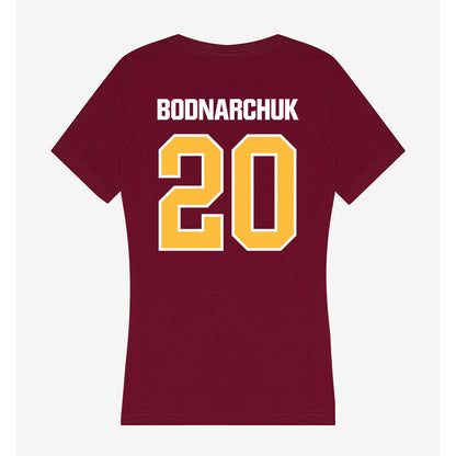 UMN Duluth - NCAA Men's Ice Hockey : Riley Bodnarchuk - Women's V-Neck T-Shirt-1