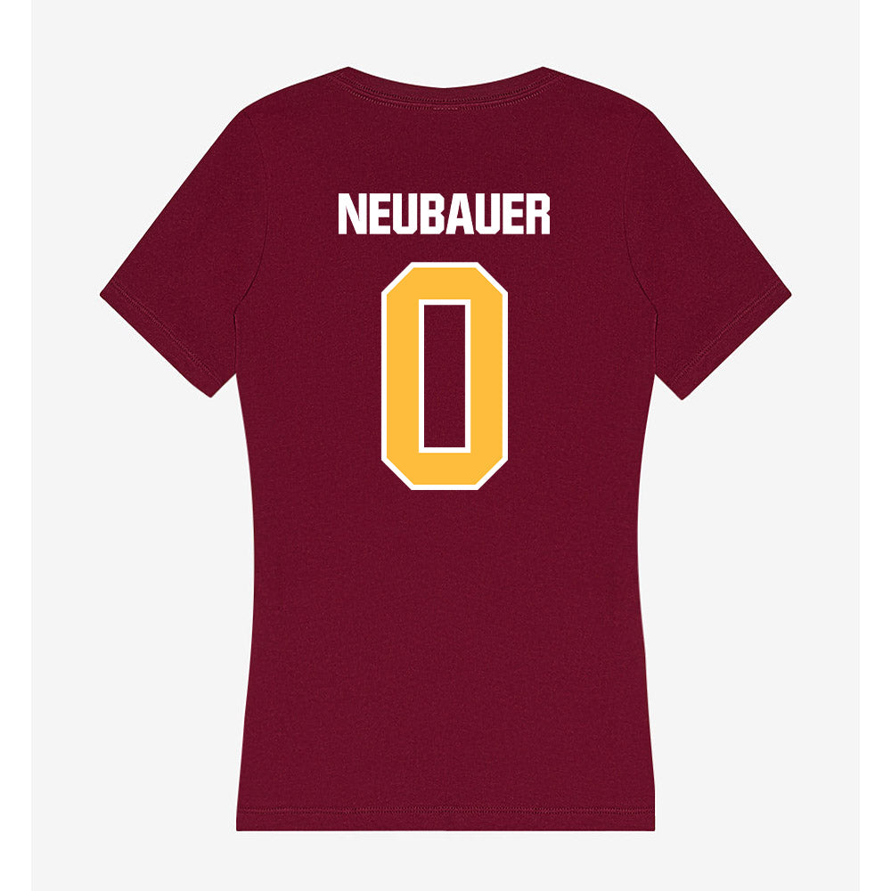 UMN Duluth - NCAA Women's Basketball : Torie Neubauer - Women's V-Neck T-Shirt-1