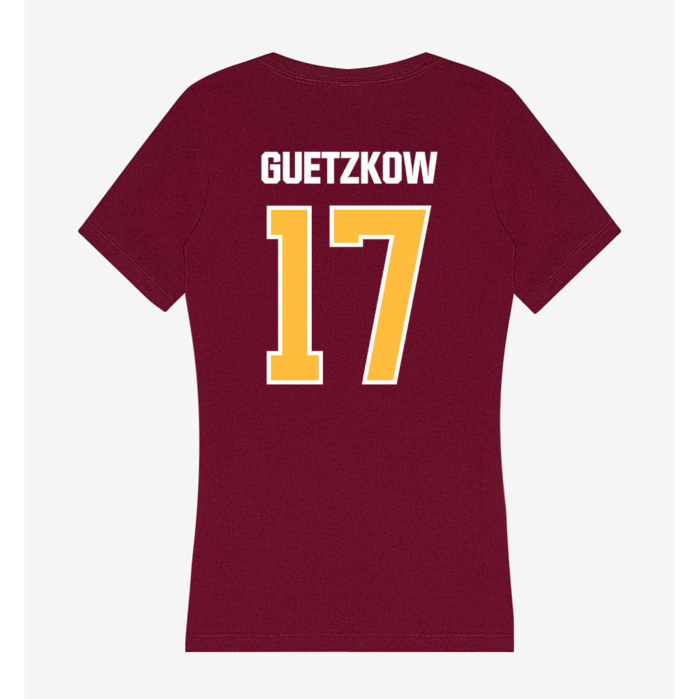 UMN Duluth - NCAA Women's Volleyball : Madeline Guetzkow - Women's V-Neck T-Shirt-1