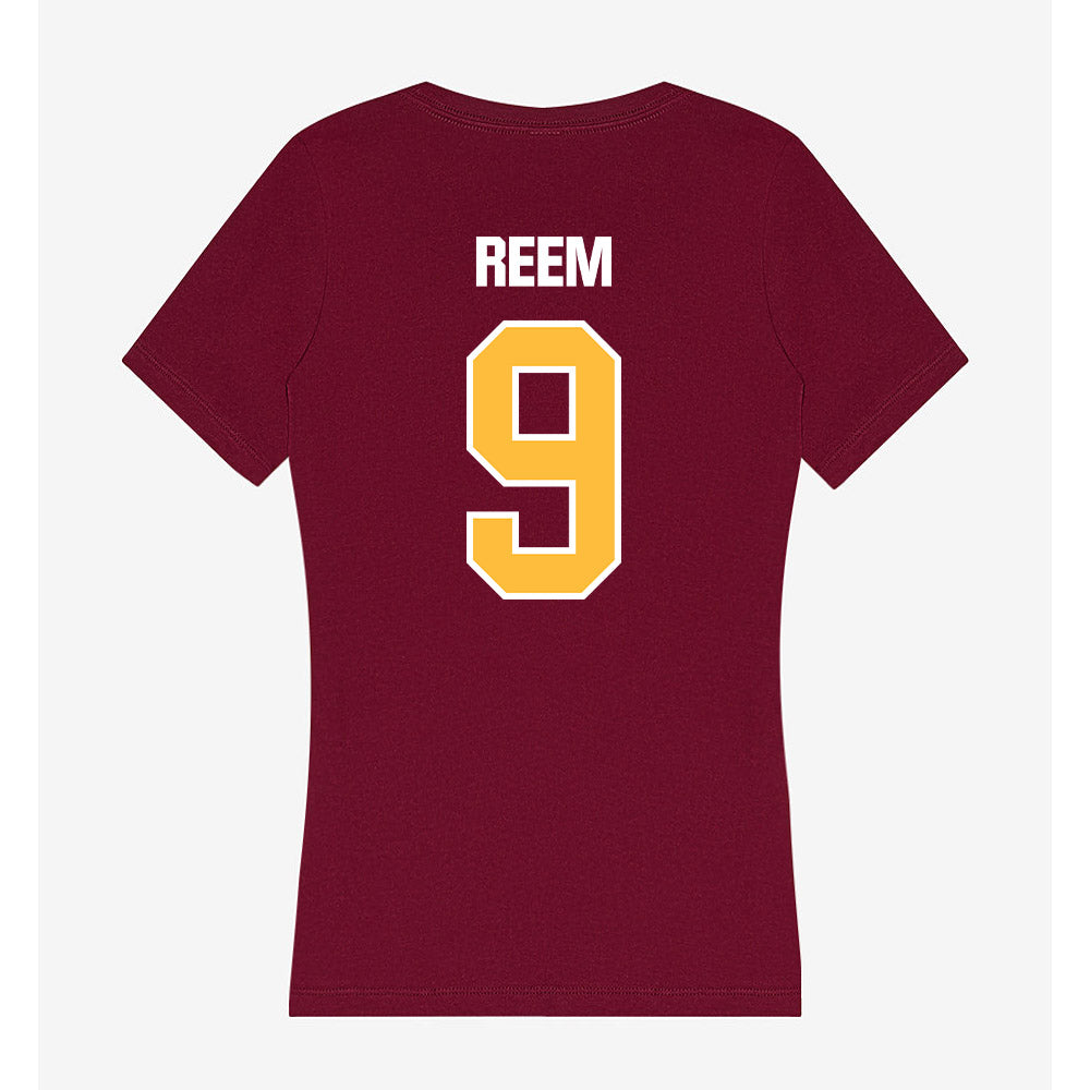 UMN Duluth - NCAA Baseball : Michael Reem - Women's V-Neck T-Shirt-1