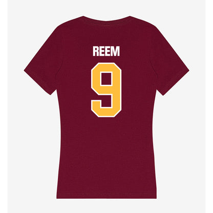 UMN Duluth - NCAA Baseball : Michael Reem - Women's V-Neck T-Shirt-1
