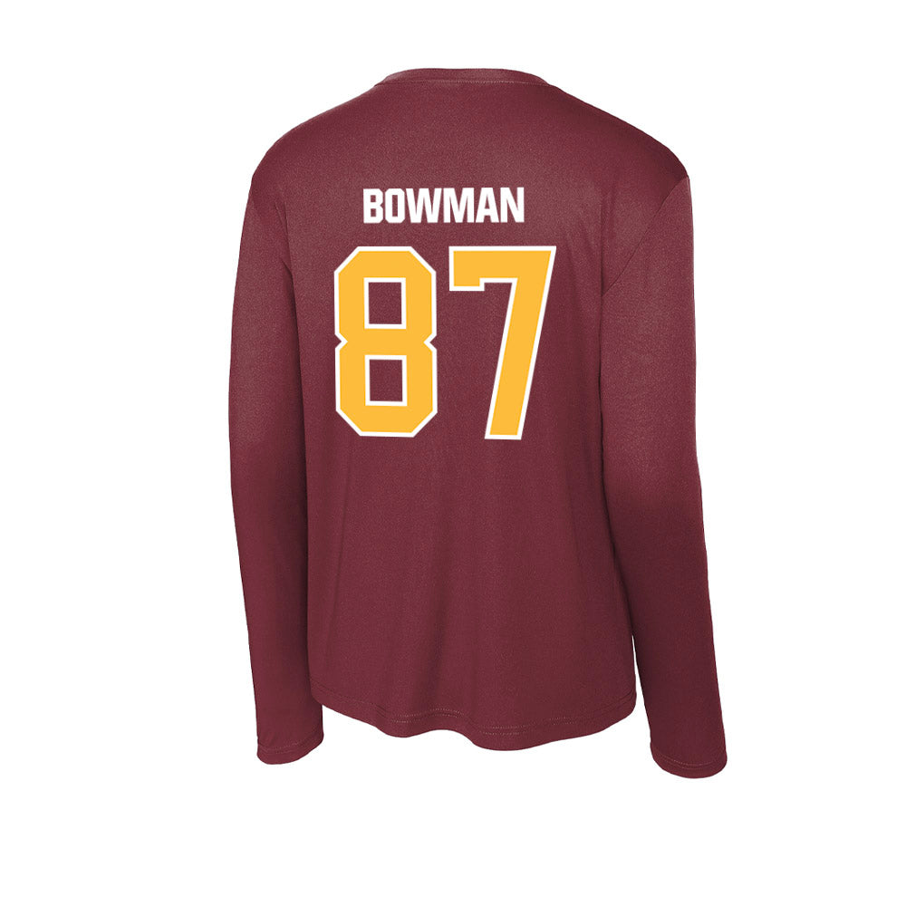 UMN Duluth - NCAA Football : Trace Bowman - Activewear Long Sleeve T-Shirt-1