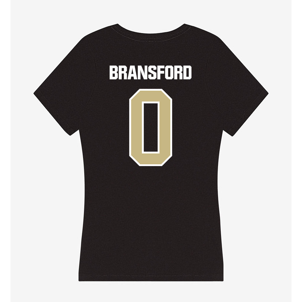 Akron - NCAA Women's Basketball : Kailee Bransford - Women's V-Neck T-Shirt-1