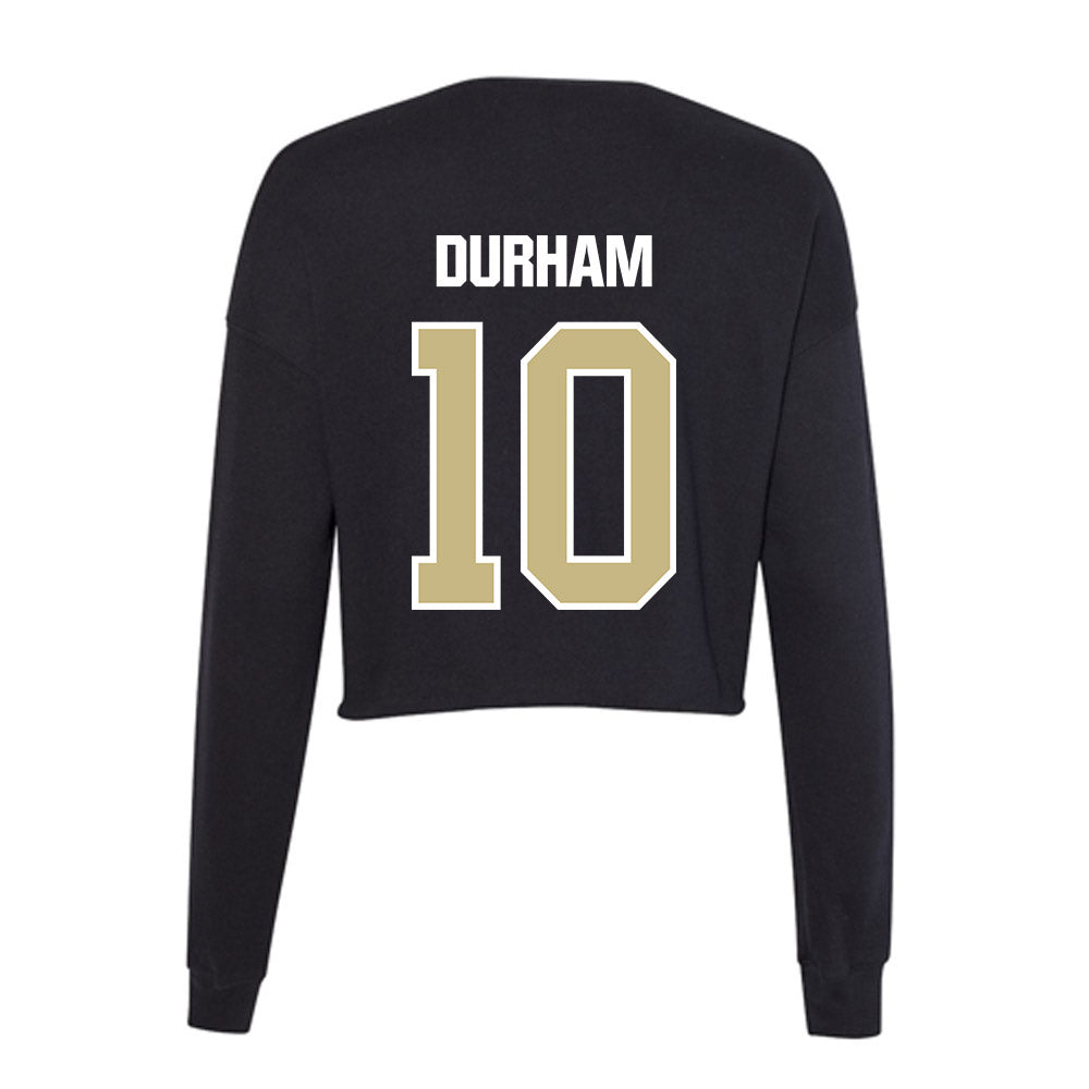 Akron - NCAA Football : Cyrus Durham - Women's Cropped Crew Fleece-1