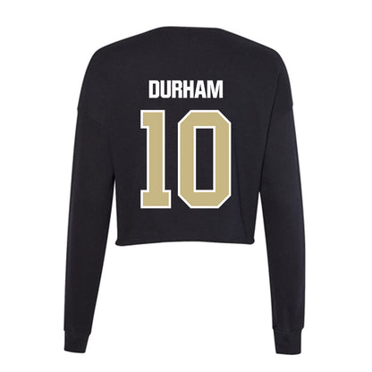 Akron - NCAA Football : Cyrus Durham - Women's Cropped Crew Fleece-1