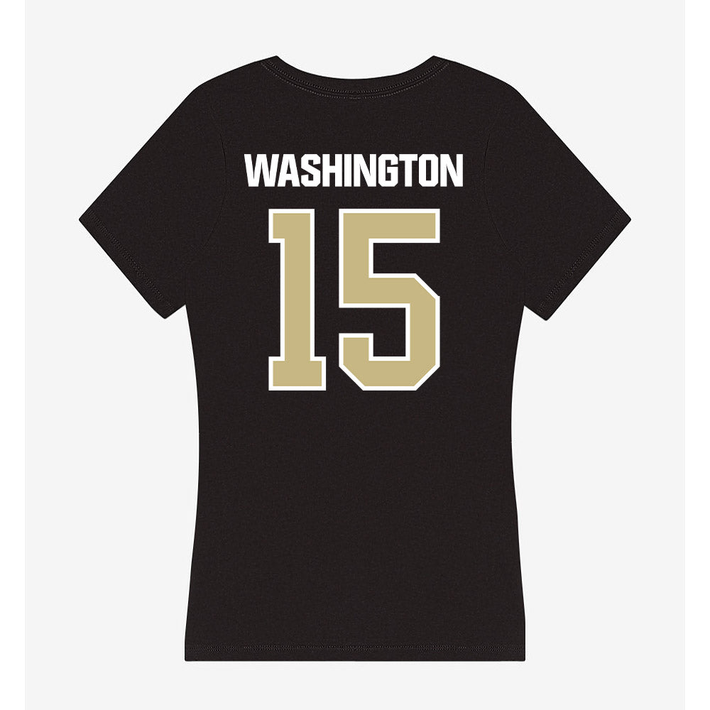 Akron - NCAA Women's Volleyball : Vanessa Washington - Women's V-Neck T-Shirt-1