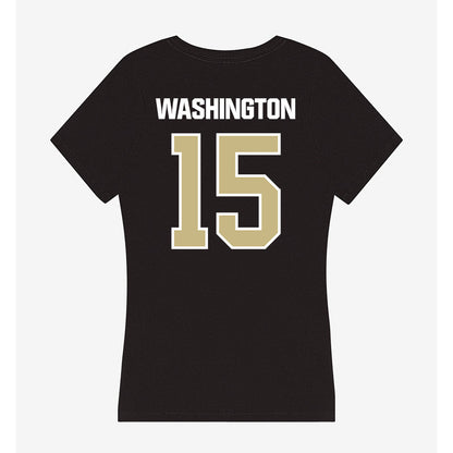 Akron - NCAA Women's Volleyball : Vanessa Washington - Women's V-Neck T-Shirt-1
