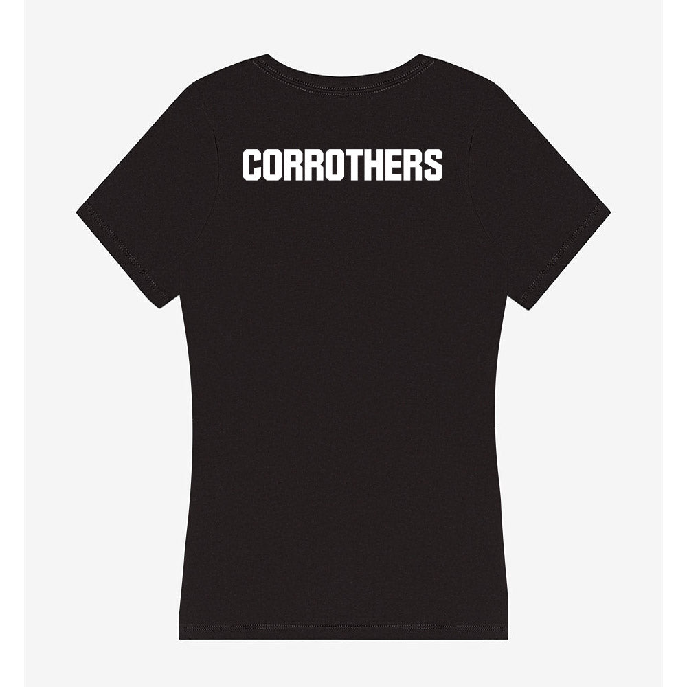 Akron - NCAA Men's Track & Field : Cameron Corrothers - Women's V-Neck T-Shirt-1
