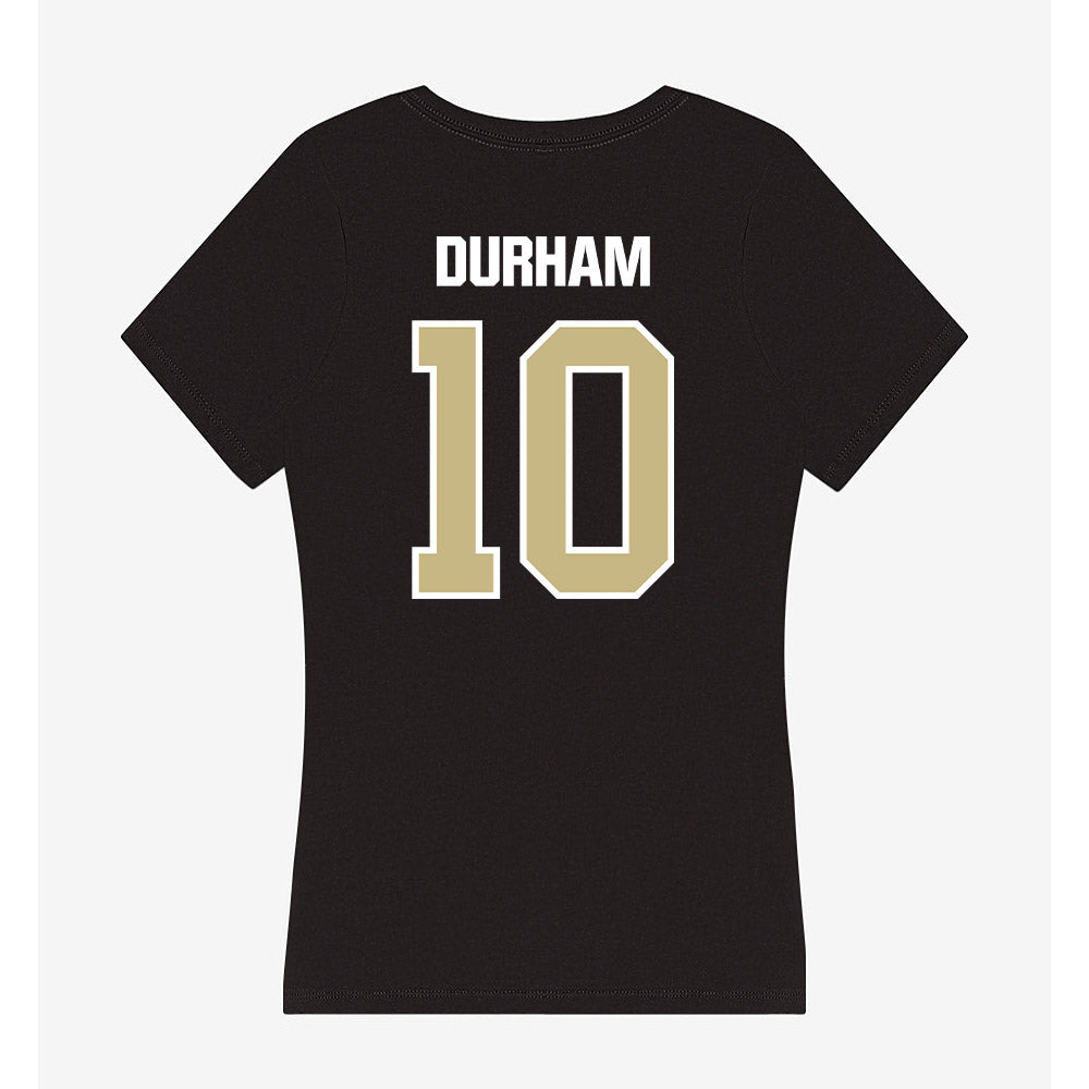 Akron - NCAA Football : Cyrus Durham - Women's V-Neck T-Shirt-1