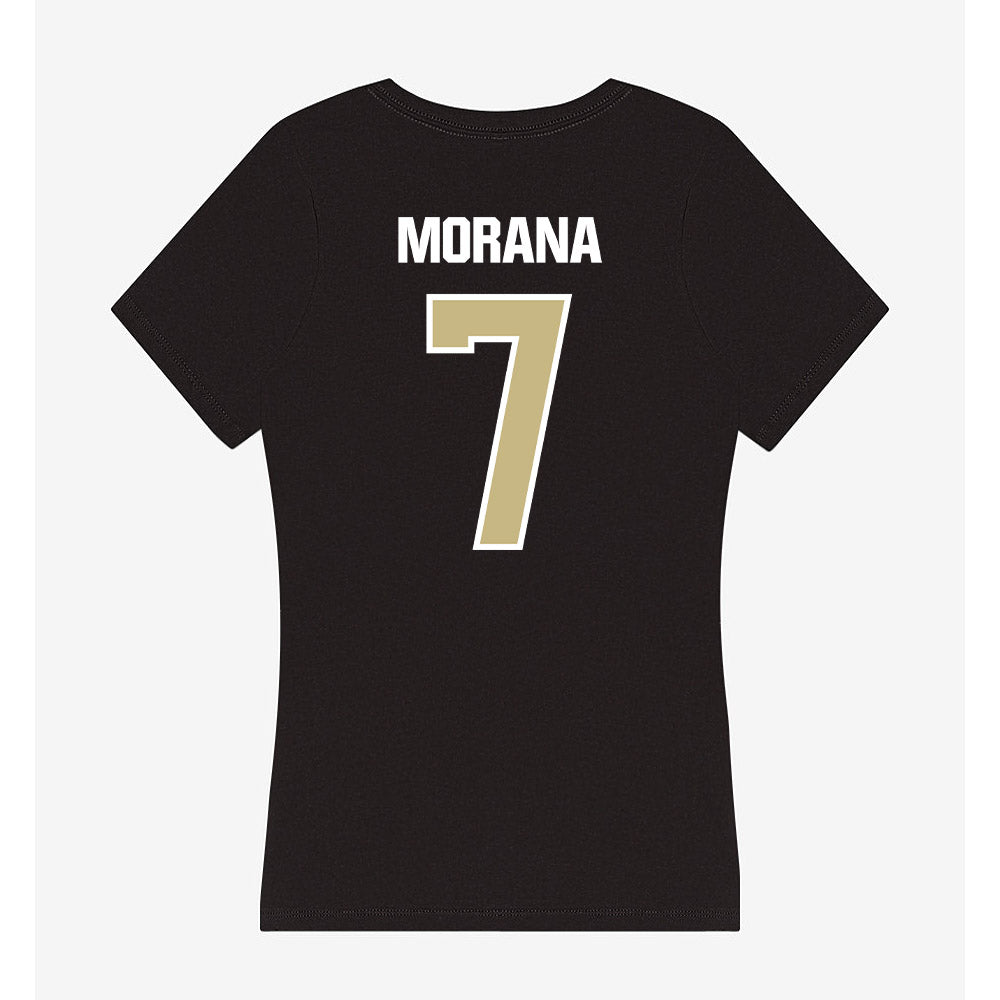 Akron - NCAA Men's Soccer : Leo Morana - Women's V-Neck T-Shirt-1