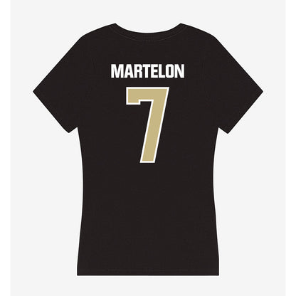 Akron - NCAA Women's Lacrosse : Olivia Martelon - Women's V-Neck T-Shirt-1