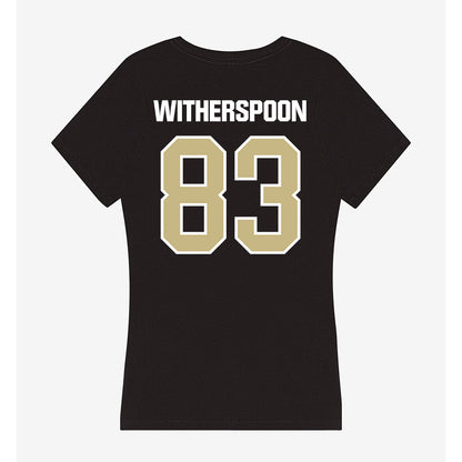 Akron - NCAA Football : Khalil Witherspoon - Women's V-Neck T-Shirt-1