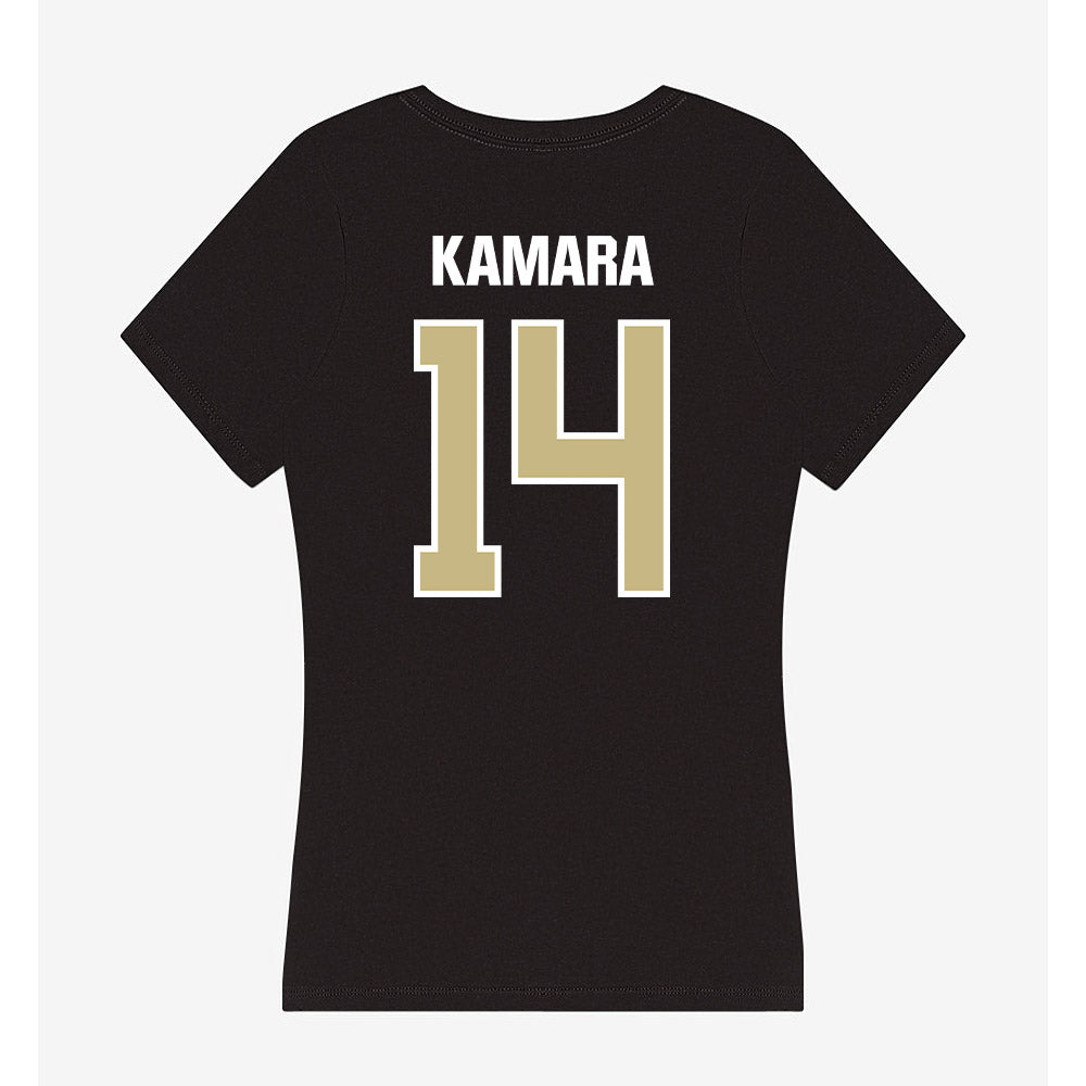 Akron - NCAA Football : Ben Kamara - Women's V-Neck T-Shirt-1