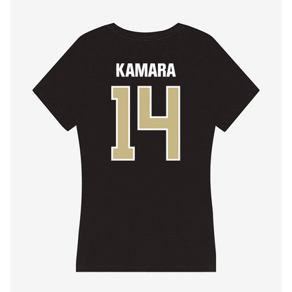Akron - NCAA Football : Ben Kamara - Women's V-Neck T-Shirt-1