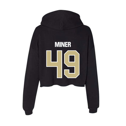 Akron - NCAA Football : Frank Miner - Women's Crop Fleece Hoodie-1
