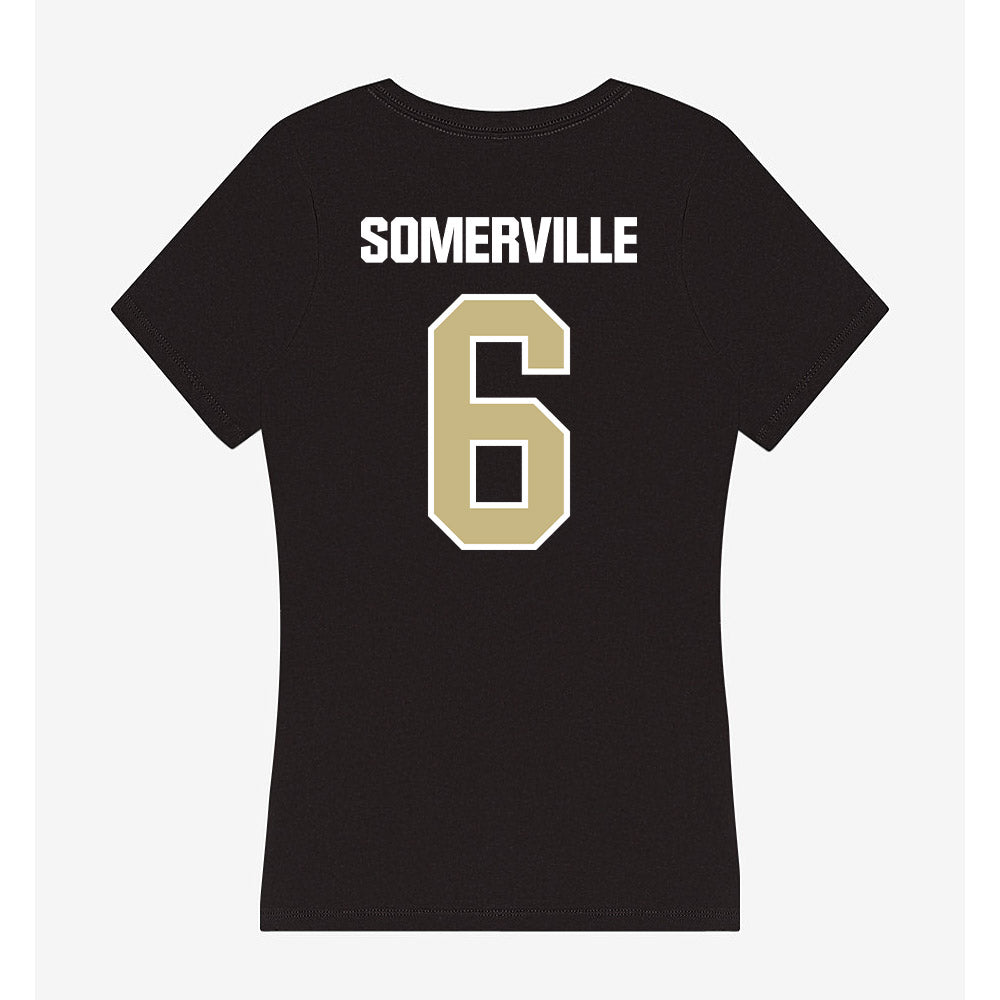 Akron - NCAA Football : Jamari Somerville - Women's V-Neck T-Shirt-1