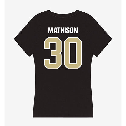 Akron - NCAA Baseball : Gabe Mathison - Women's V-Neck T-Shirt-1