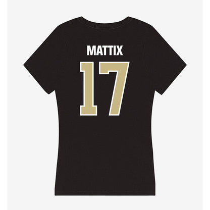 Akron - NCAA Baseball : Adison Mattix - Women's V-Neck T-Shirt-1