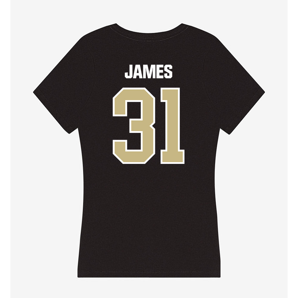 Akron - NCAA Football : Gavin James - Women's V-Neck T-Shirt-1