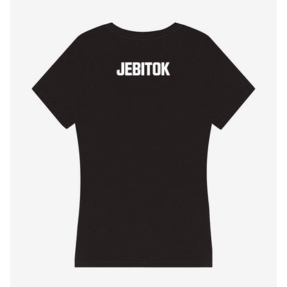 Akron - NCAA Women's Track & Field : Mercy Jebitok - Women's V-Neck T-Shirt-1