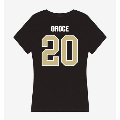 Akron - NCAA Baseball : Garrett Groce - Women's V-Neck T-Shirt-1