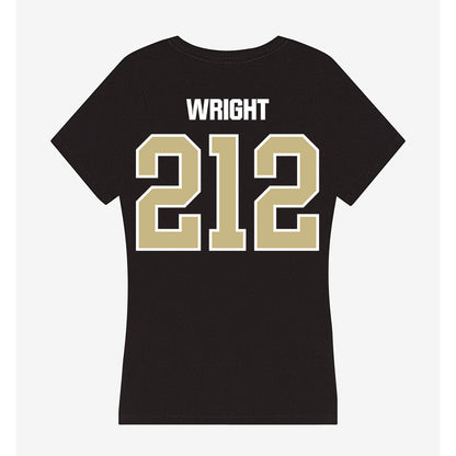 Akron - NCAA Men's Track & Field : Delton Wright - Women's V-Neck T-Shirt-1