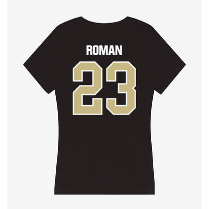 Akron - NCAA Men's Soccer : Jack Roman - Women's V-Neck T-Shirt-1