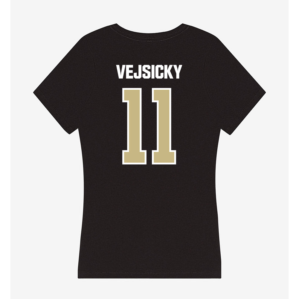 Akron - NCAA Women's Basketball : Maddie Vejsicky - Women's V-Neck T-Shirt-1