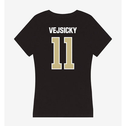 Akron - NCAA Women's Basketball : Maddie Vejsicky - Women's V-Neck T-Shirt-1