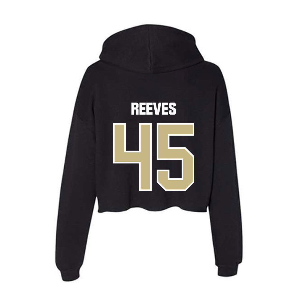 Akron - NCAA Football : Devin Reeves - Women's Crop Fleece Hooded Sweatshirt-1