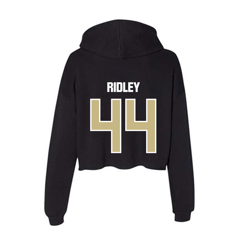 Akron - NCAA Football : Jasun Ridley - Women's Crop Fleece Hoodie-1