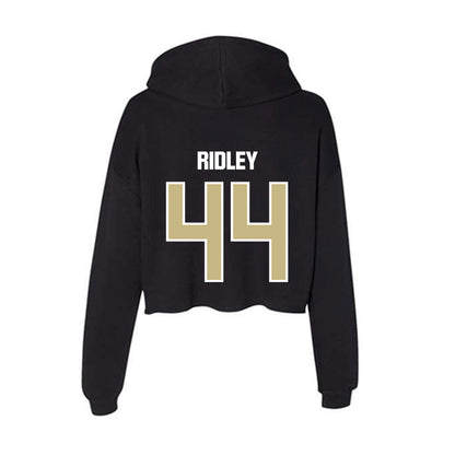 Akron - NCAA Football : Jasun Ridley - Women's Crop Fleece Hoodie-1